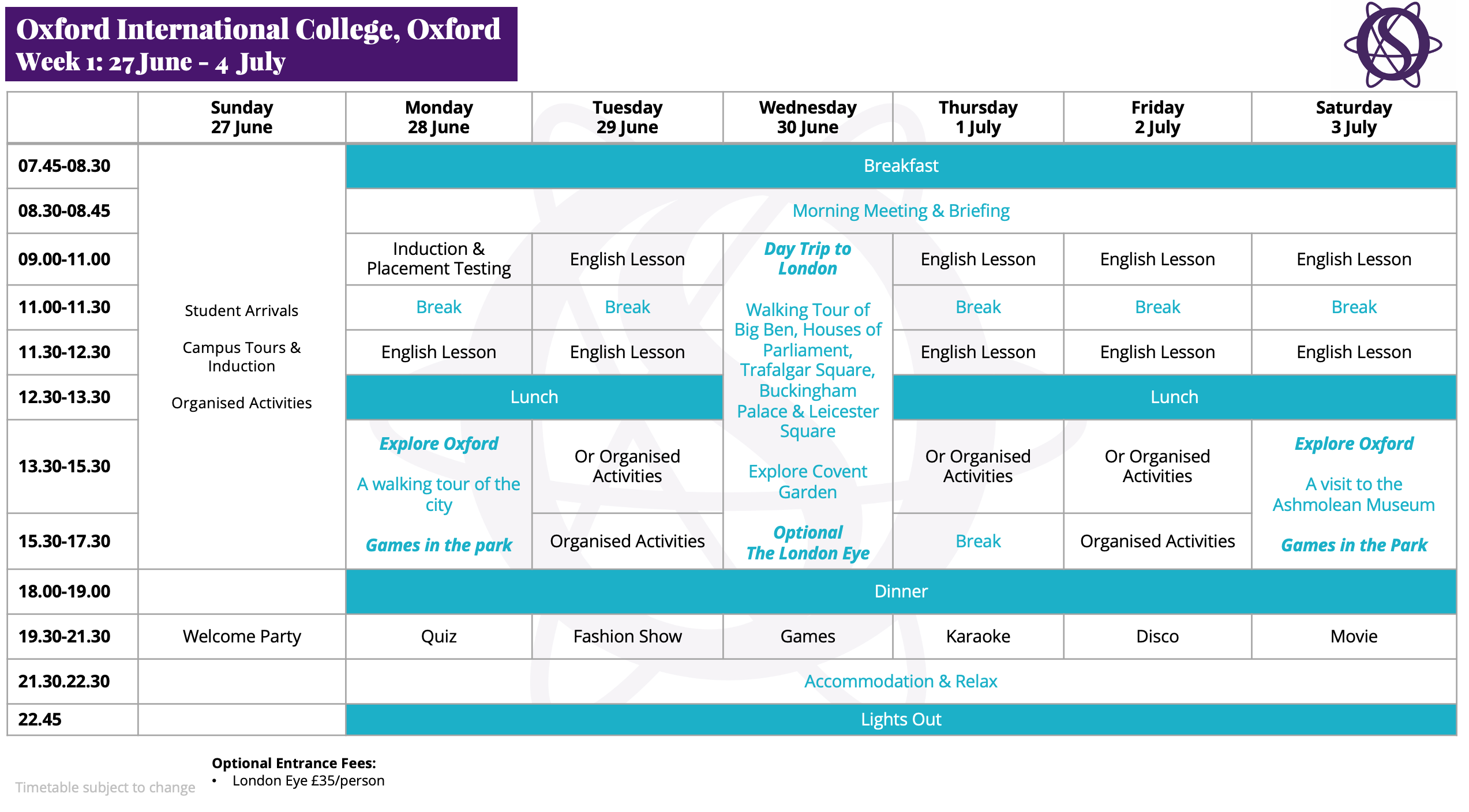 Oxford English language school for junior students Oxford Spires